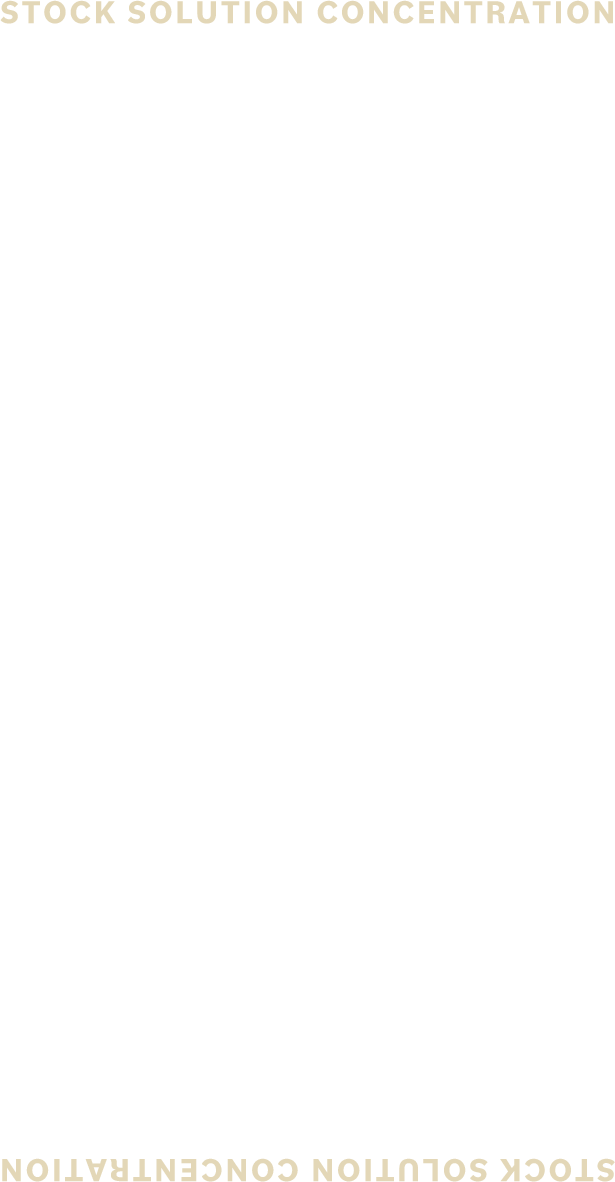 STOCK SOLUTION CONCENTRATION