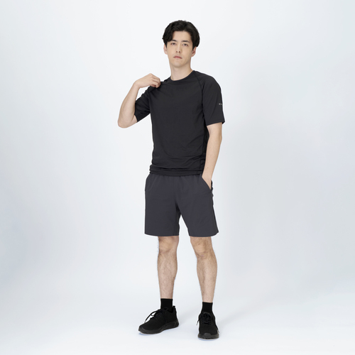 FREEZE TECH 氷撃α 冷感シャツ 半袖クルーネック White Black