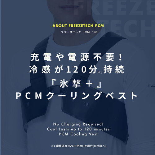 FREEZE TECH PCMクーリングベスト Black LIDEF - LIBERTA ONLINE STORE