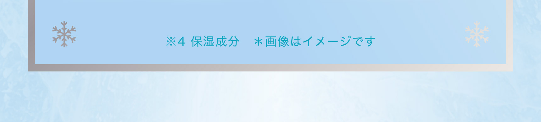 ※4 保湿成分　＊画像はイメージです