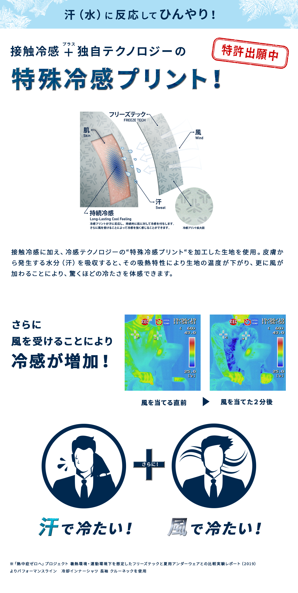 特殊冷感プリント