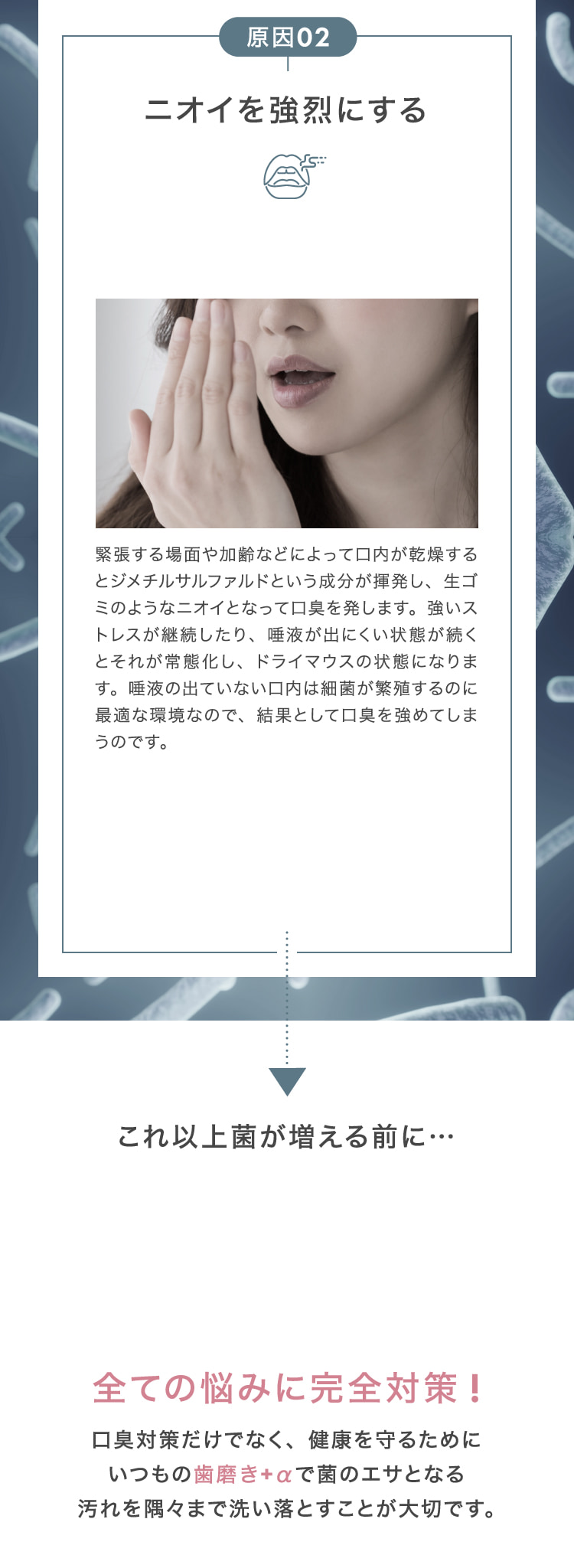 ニオイを強烈にする