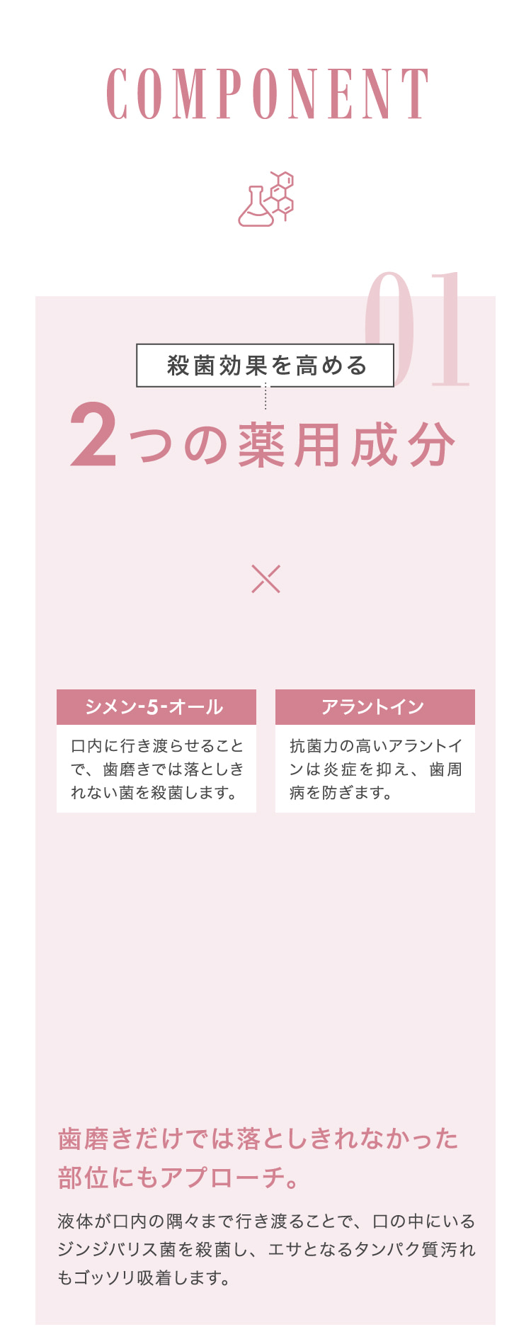 2つの薬用成分