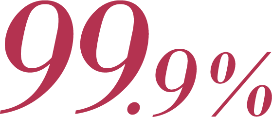 99.9％