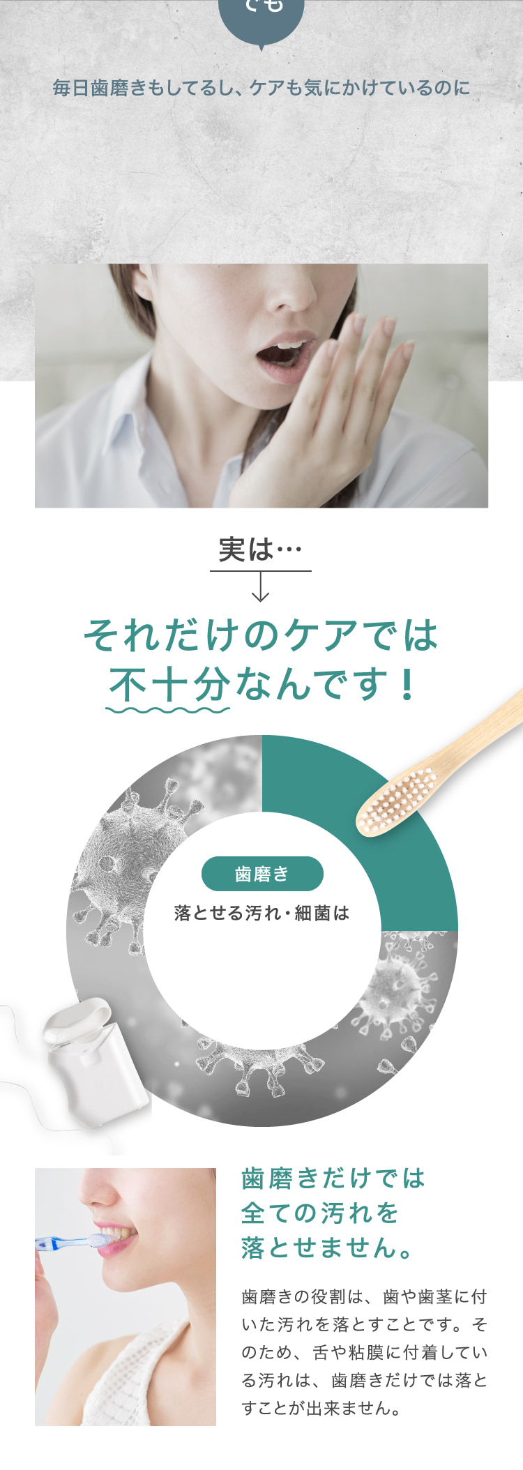 毎日歯磨きもしてるし、ケアも気にかけているのに