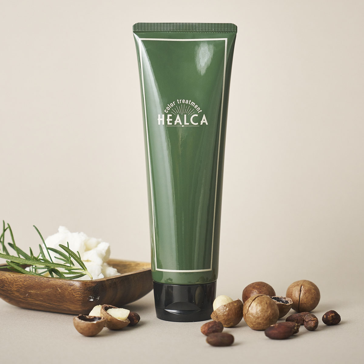 初回50%off 定期購入サラサラ HEALCA カラートリートメント ダークブラウン【スムース】