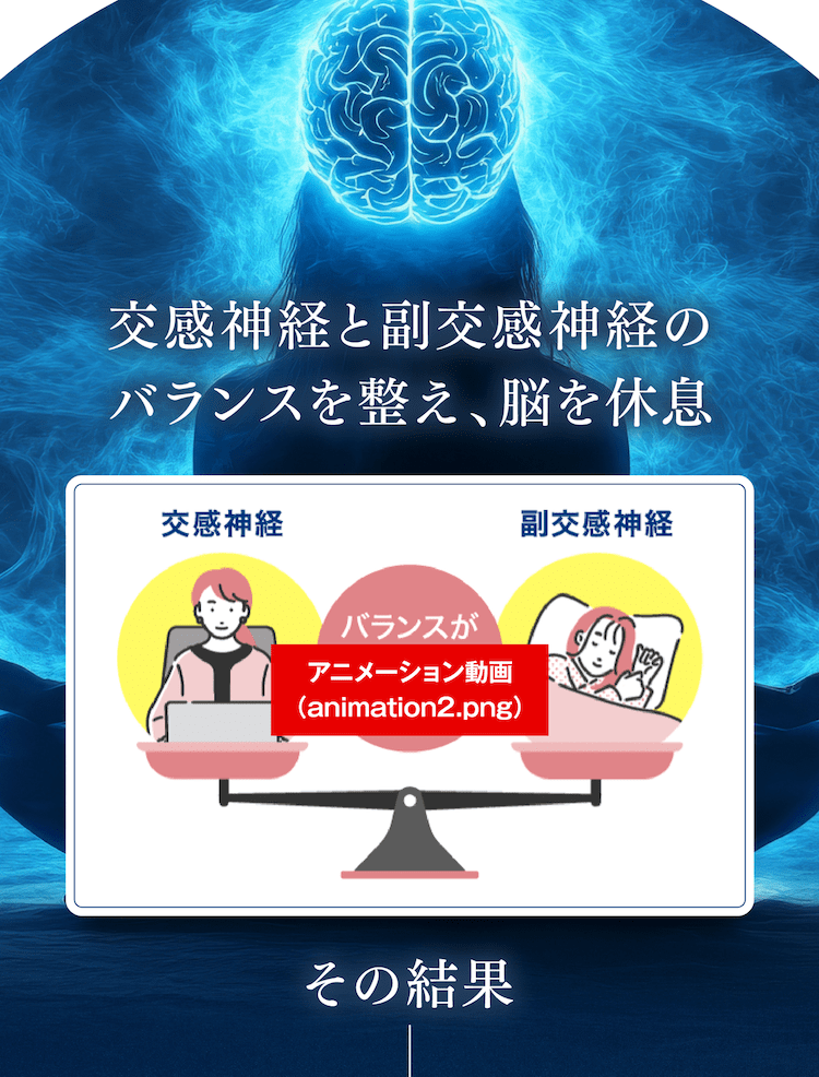 交感神経と副交感神経のバランスを