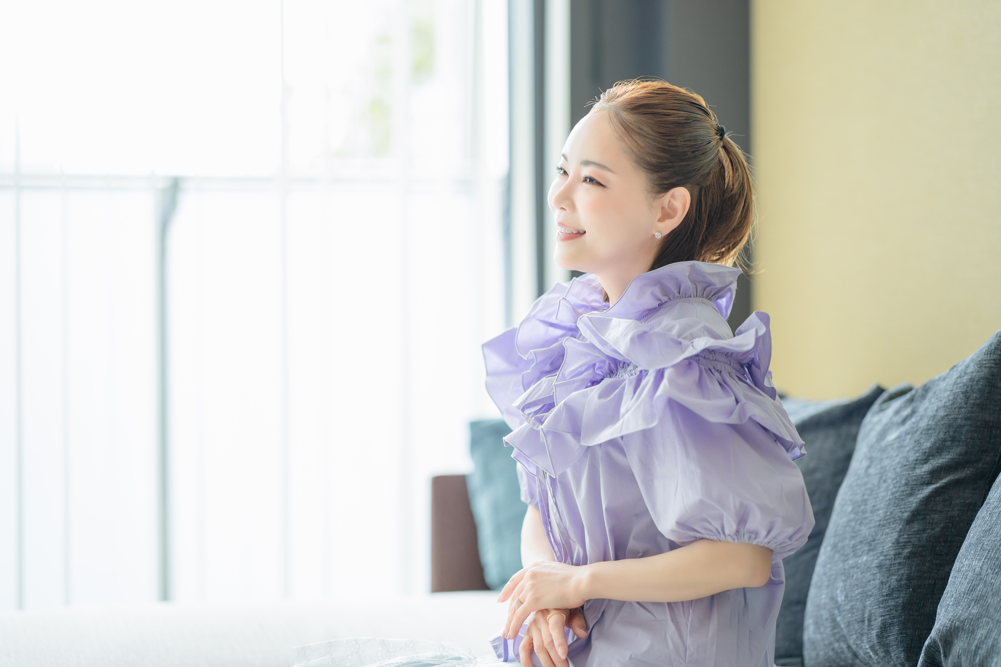 美容家 西村直子さんインタビューのようす