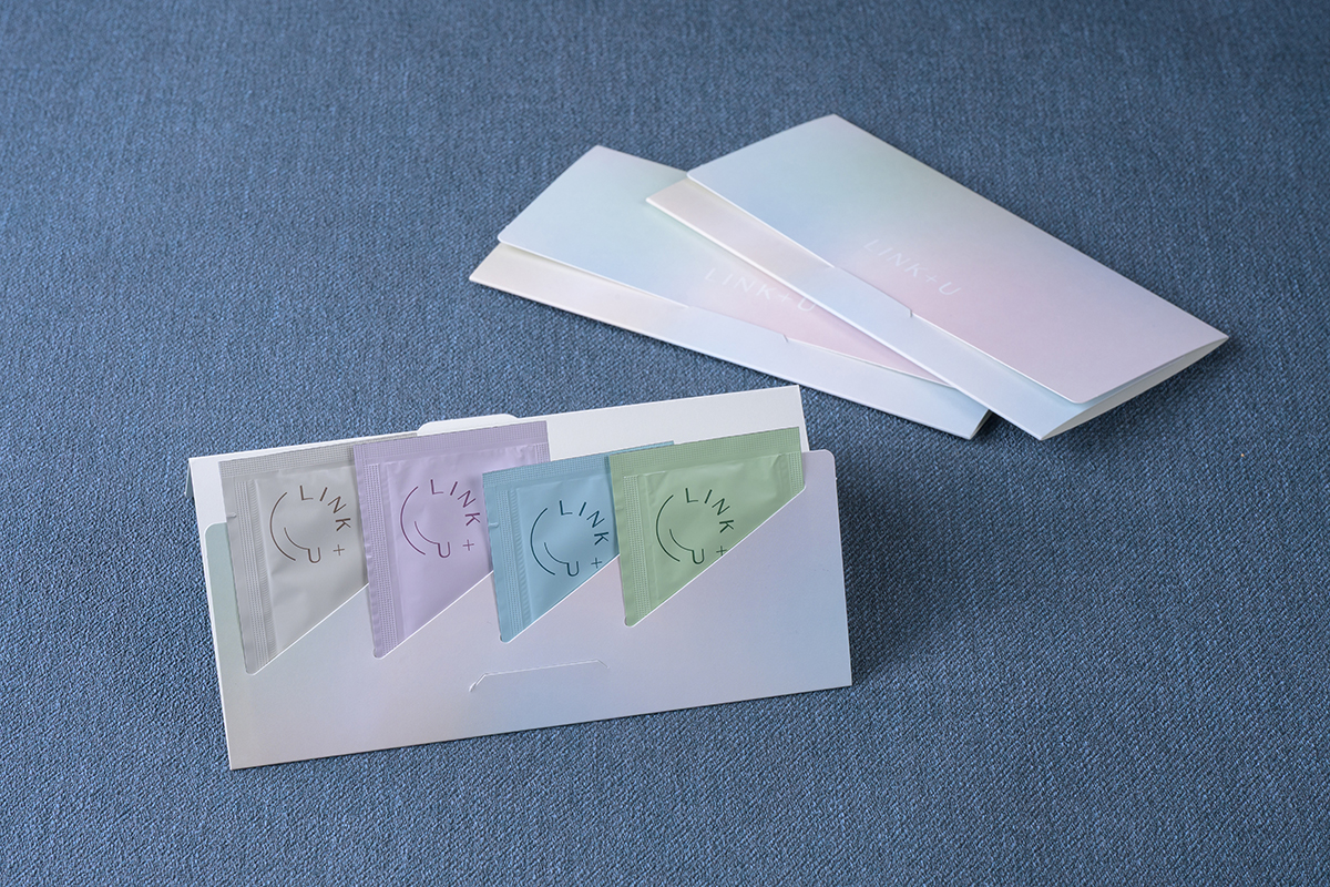 客室で使用できるLINK+Uアメニティセット