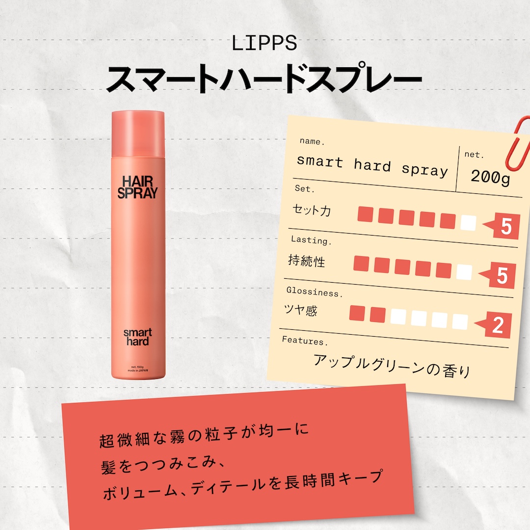 未開封新品リップス スマート ハード HAIR SPRAY 200g 5本セット スマートハードスプレー200g | LIPPS Online （リップスオンライン）