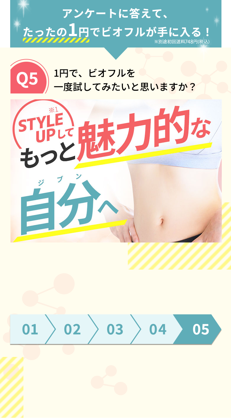 １円で、ビオフルを一度試してみたいと思いますか？