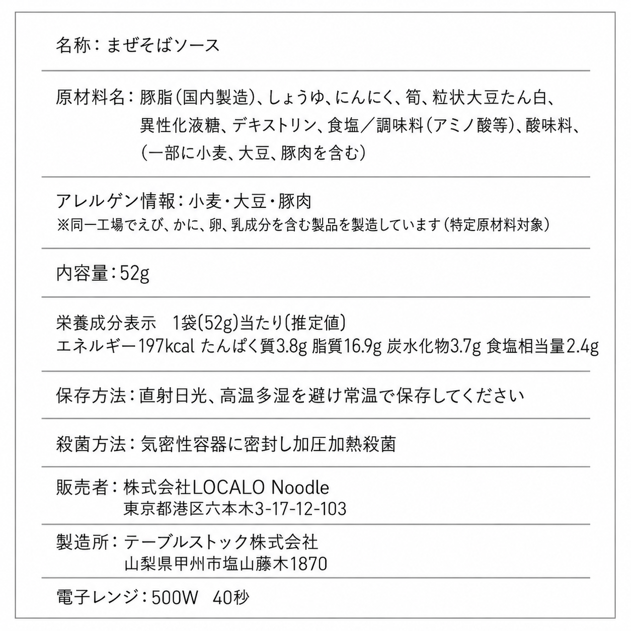【選べる定期】LOCALO Noodle14+2食