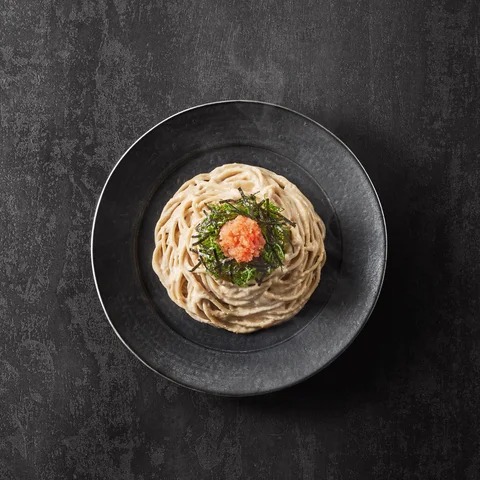 明太クリームパスタ