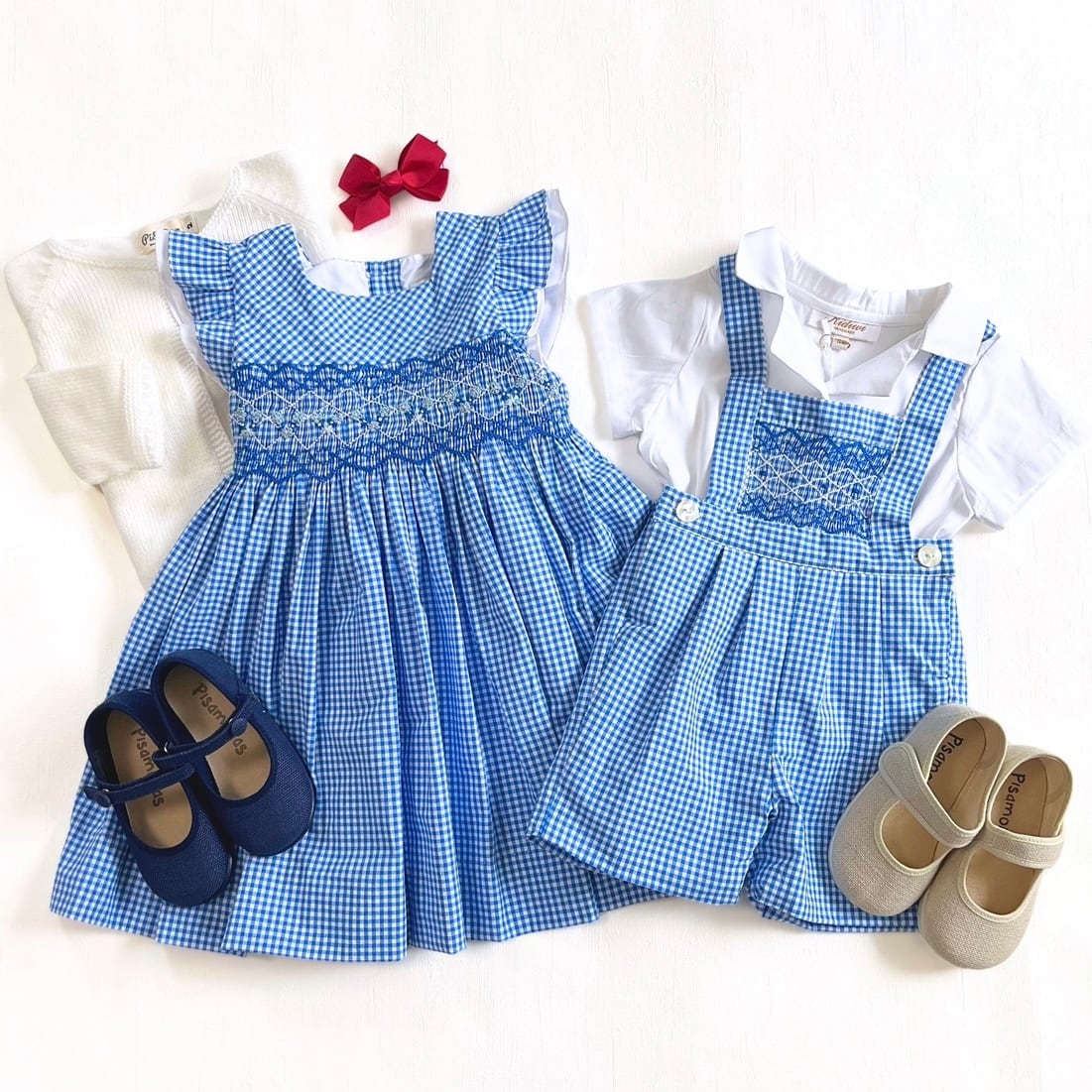 Aurelien オーバーオール＆シャツ セットアップ｜Kidiwi サイズ: 12M(80cm）