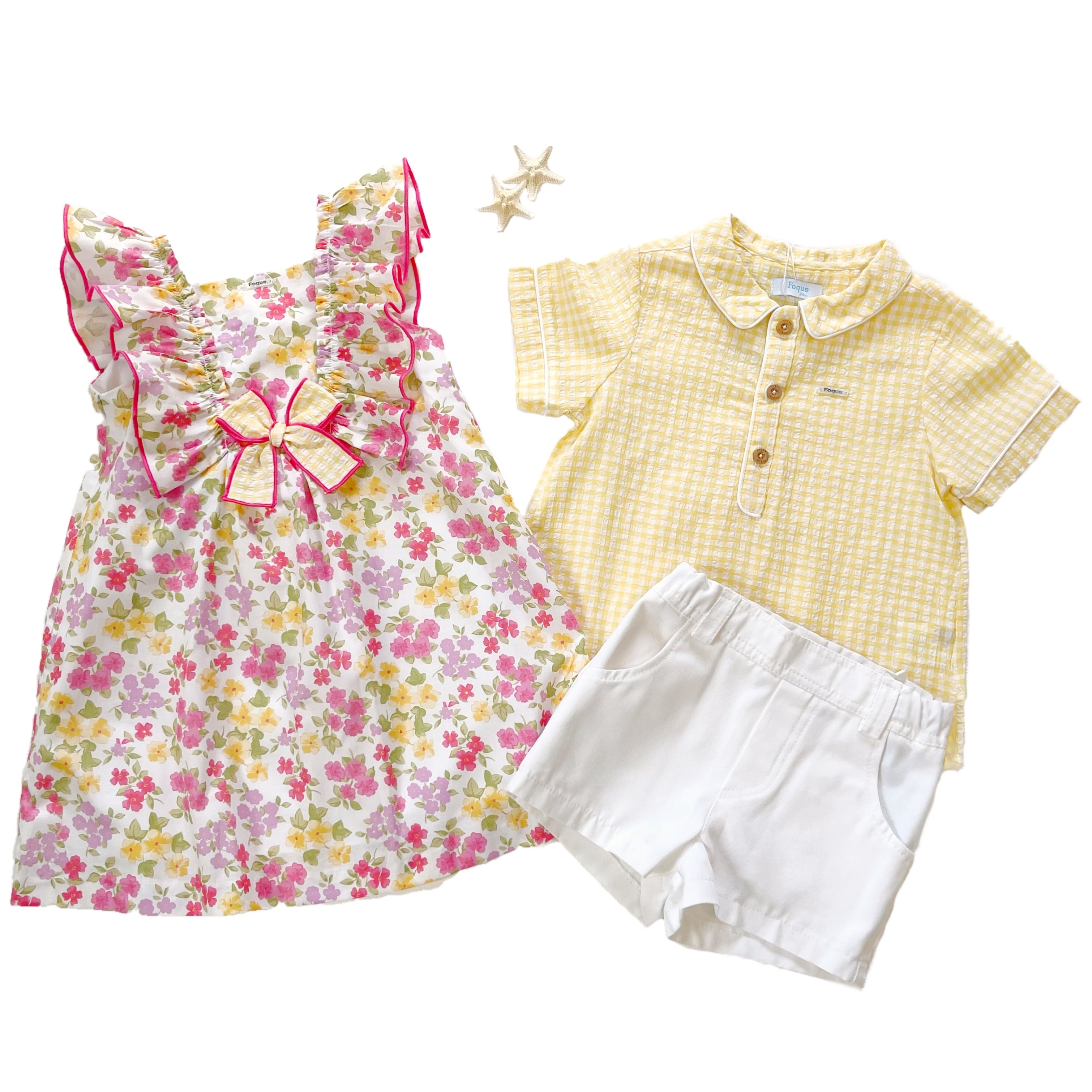 Agata Flower Ribbon ワンピース｜Foque サイズ: 3Y(98cm)