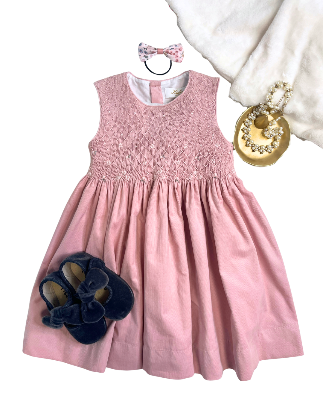  Emma スモッキングワンピース｜Kidiwi サイズ: 2Y(92cm)