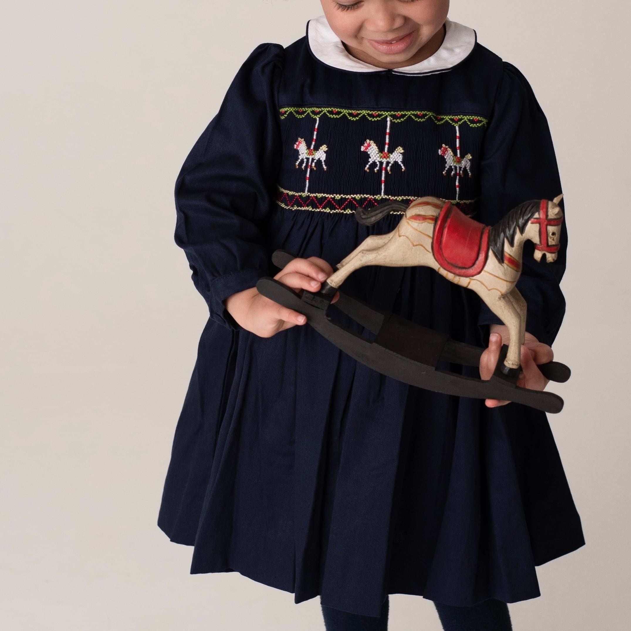 Carousel スモッキングワンピース｜Annafie サイズ: 12M(80cm）