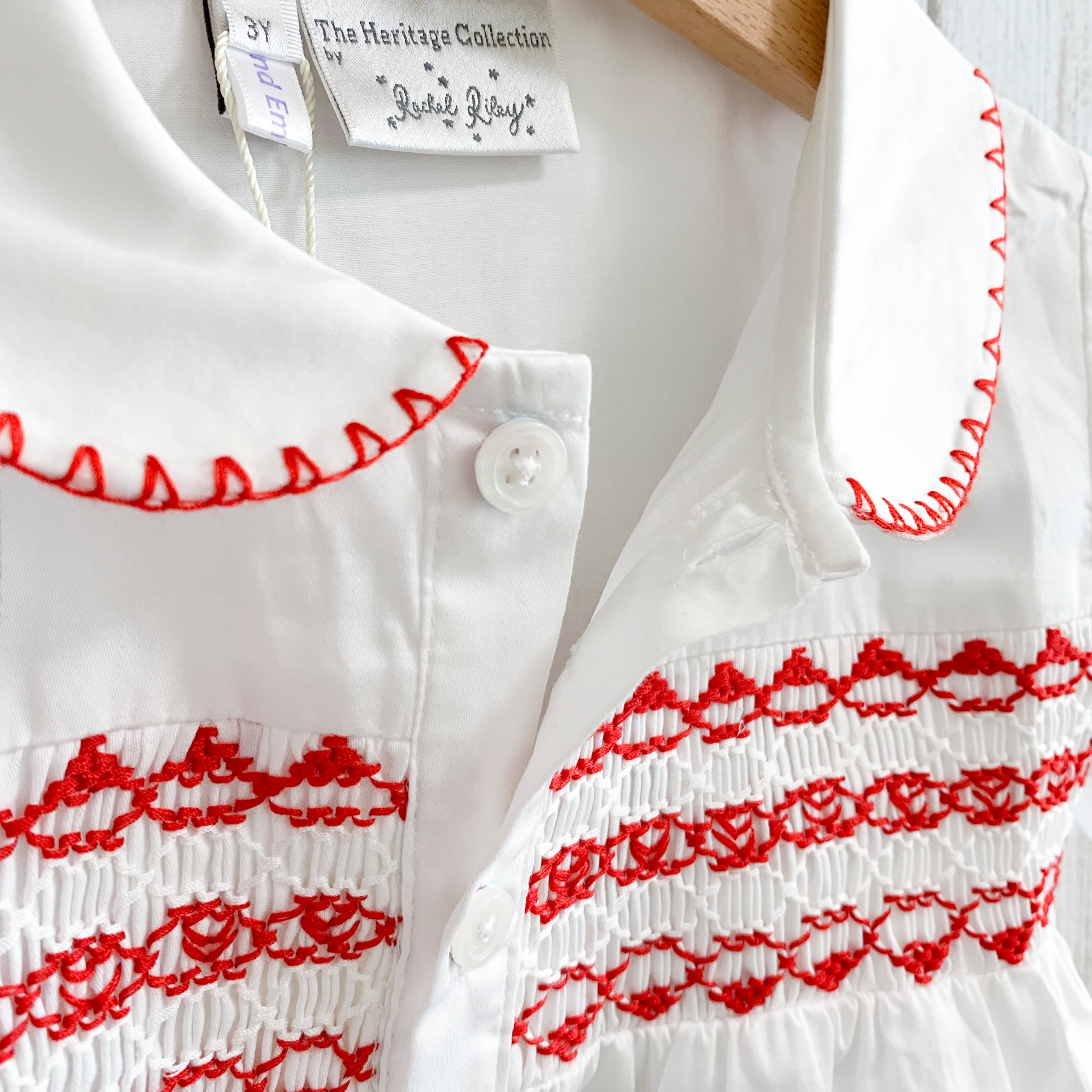 Heritage スモッキングセットアップ｜Rachel Riley サイズ: 12M(80cm）, カラー: NAVY