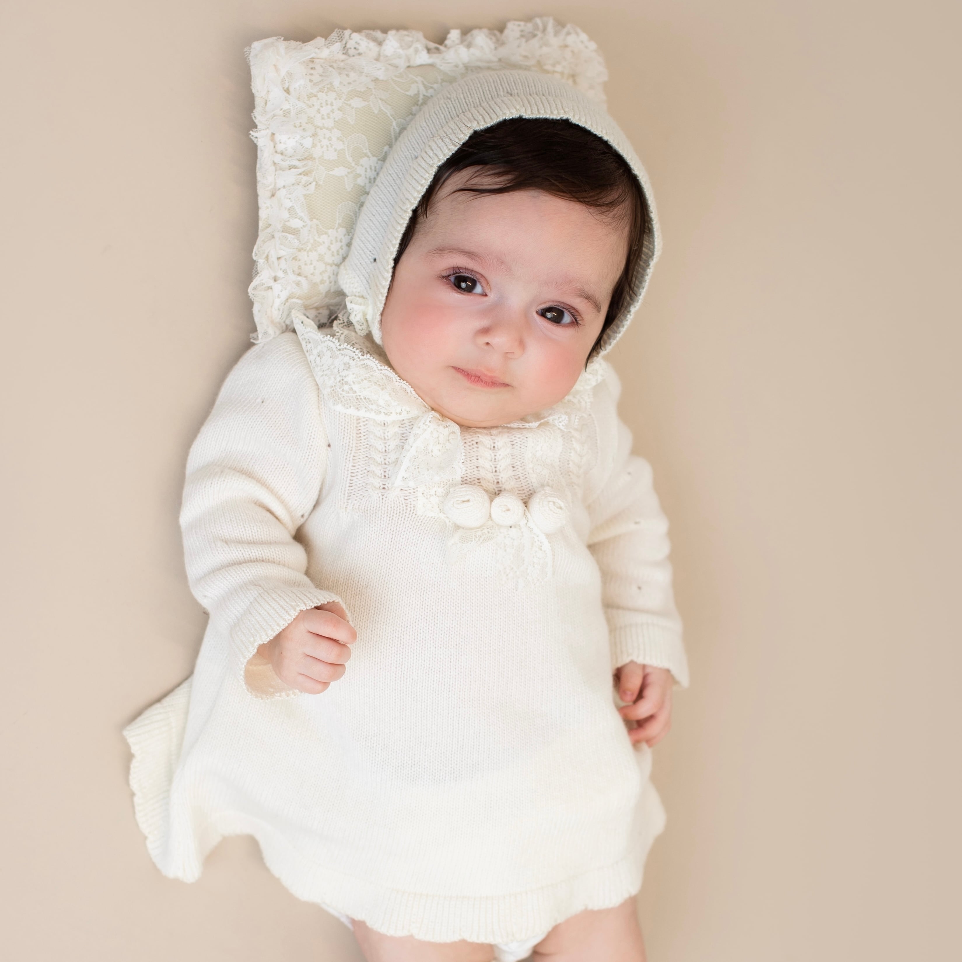  【Last 2Y】 Maria Ivory Pompom ワンピース｜Foque