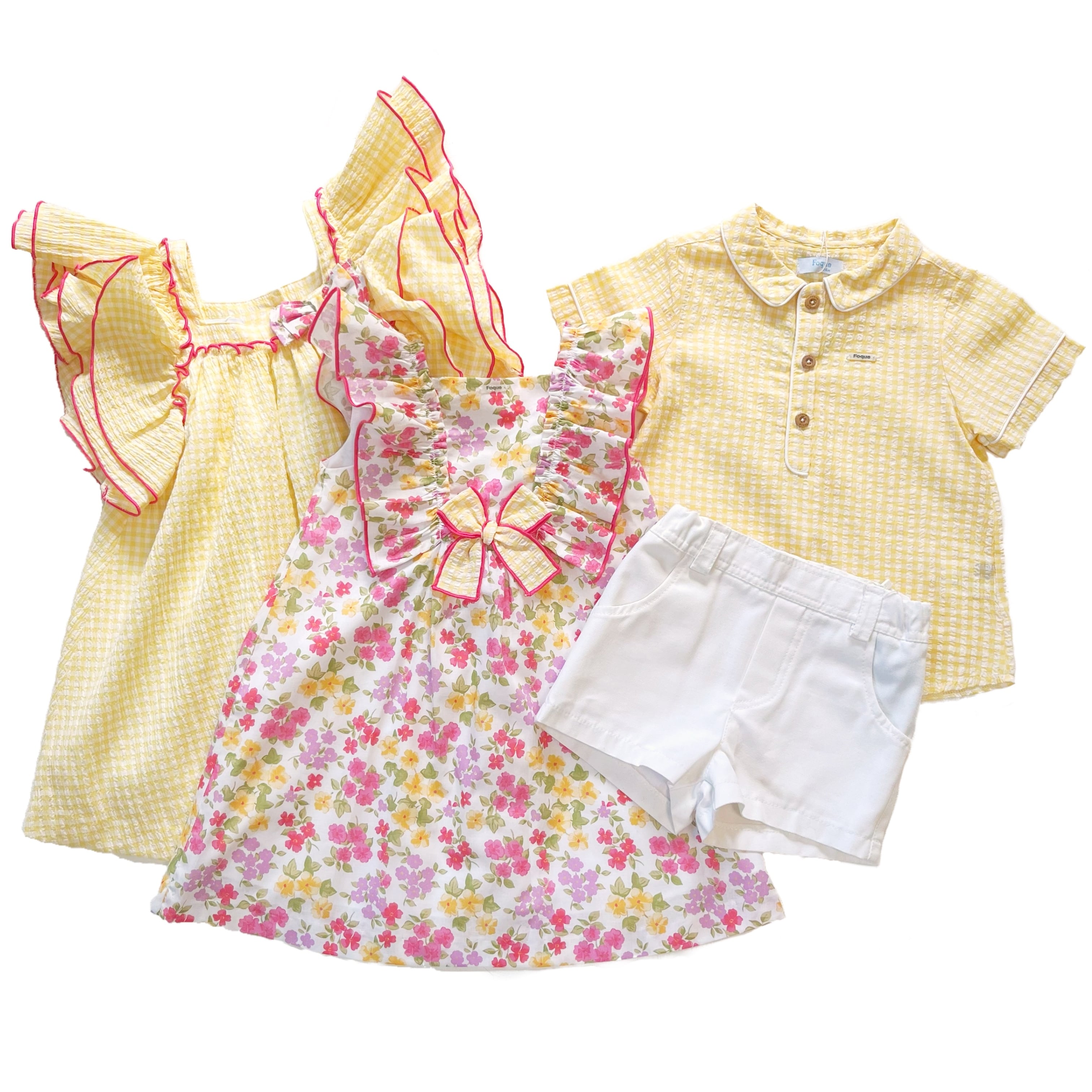 Agata Flower Ribbon ワンピース｜Foque サイズ: 3Y(98cm)