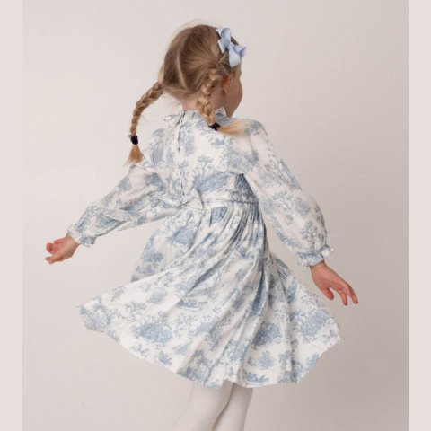 Dorothea Toile de Jouy スモッキングワンピース｜Annafie サイズ: 12M(80cm）
