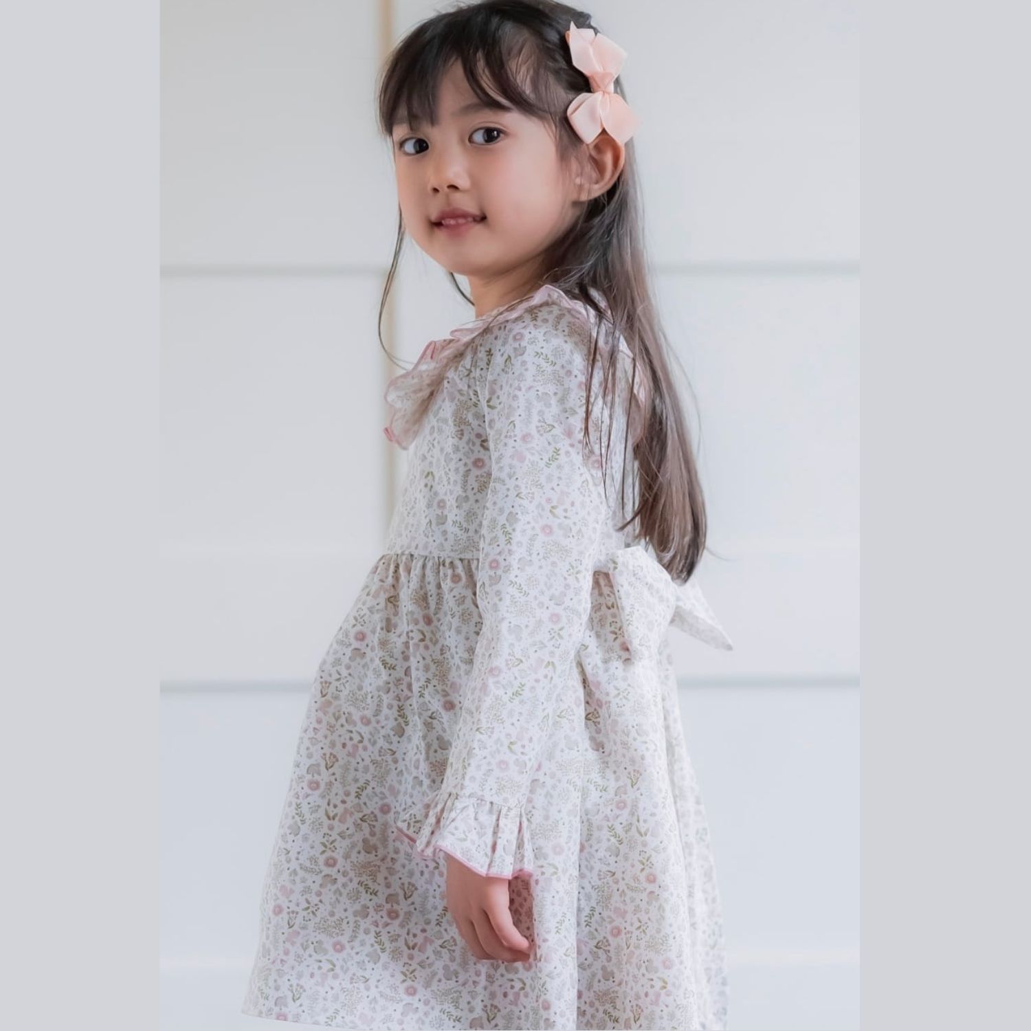  Bosque Pink スモッキングワンピース｜Cua-cuak サイズ: 4Y(104cm)