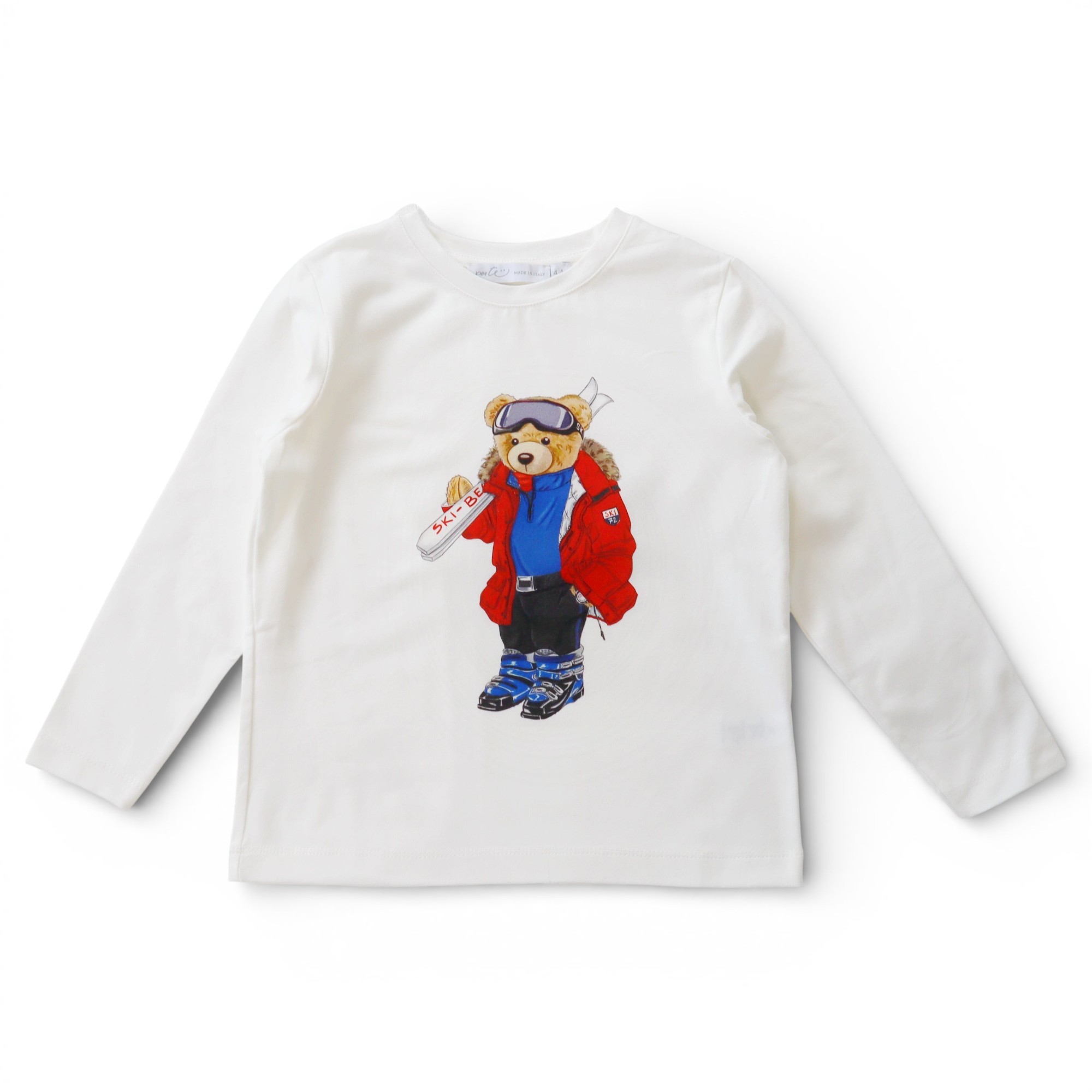  Skiing Bear トップス｜Perte サイズ: 4Y(104cm)