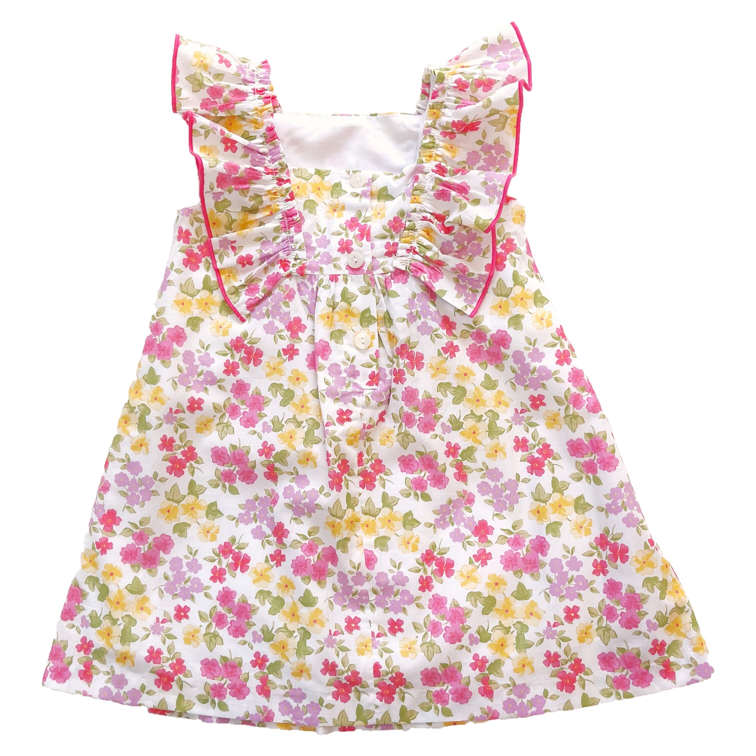 Agata Flower Ribbon ワンピース｜Foque サイズ: 3Y(98cm)