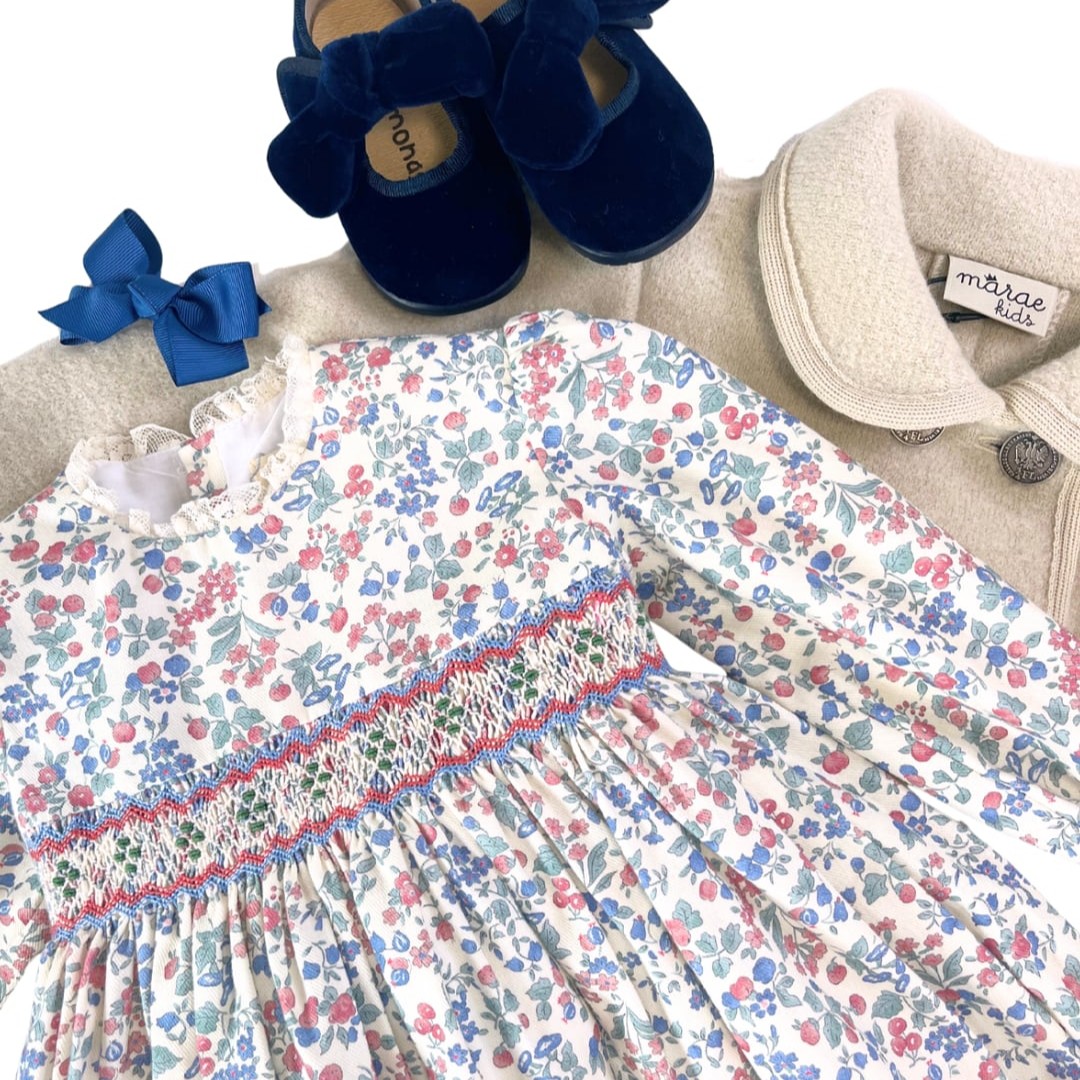  Valeria スモッキングワンピース｜Pi&Pa サイズ: 2Y(92cm)