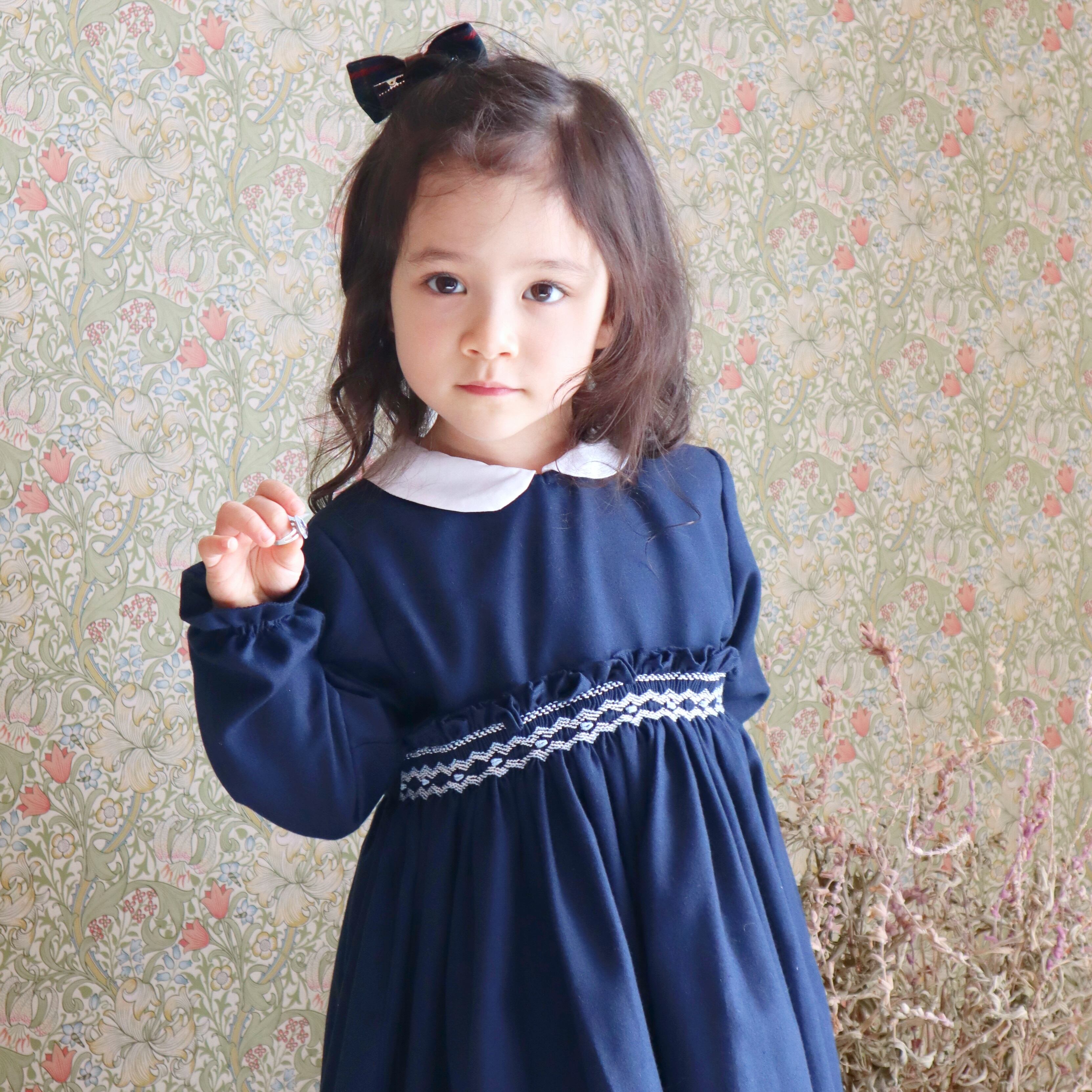  【Last 8Y】 Noel スモッキングワンピース｜Pi&Pa サイズ: 8Y(128cm)