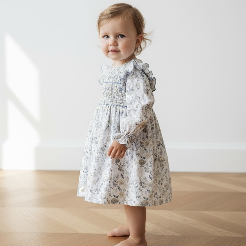  【Last 12M】 Helen スモッキングワンピース｜Pi&Pa サイズ: 12M(80cm）