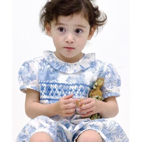 Theodora スモッキングロンパース｜Annafie ベビーサイズ: 12ヶ月 （80cm）