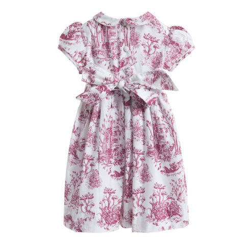 Philomena Toile de Jouy スモッキングワンピース｜Annafie サイズ: 2Y(92cm)