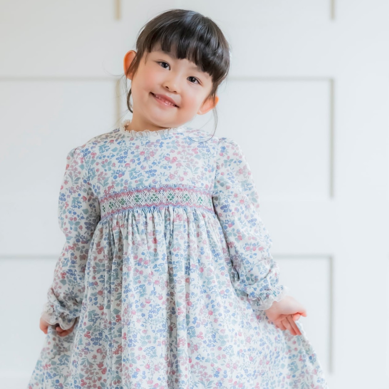  Valeria スモッキングワンピース｜Pi&Pa サイズ: 2Y(92cm)