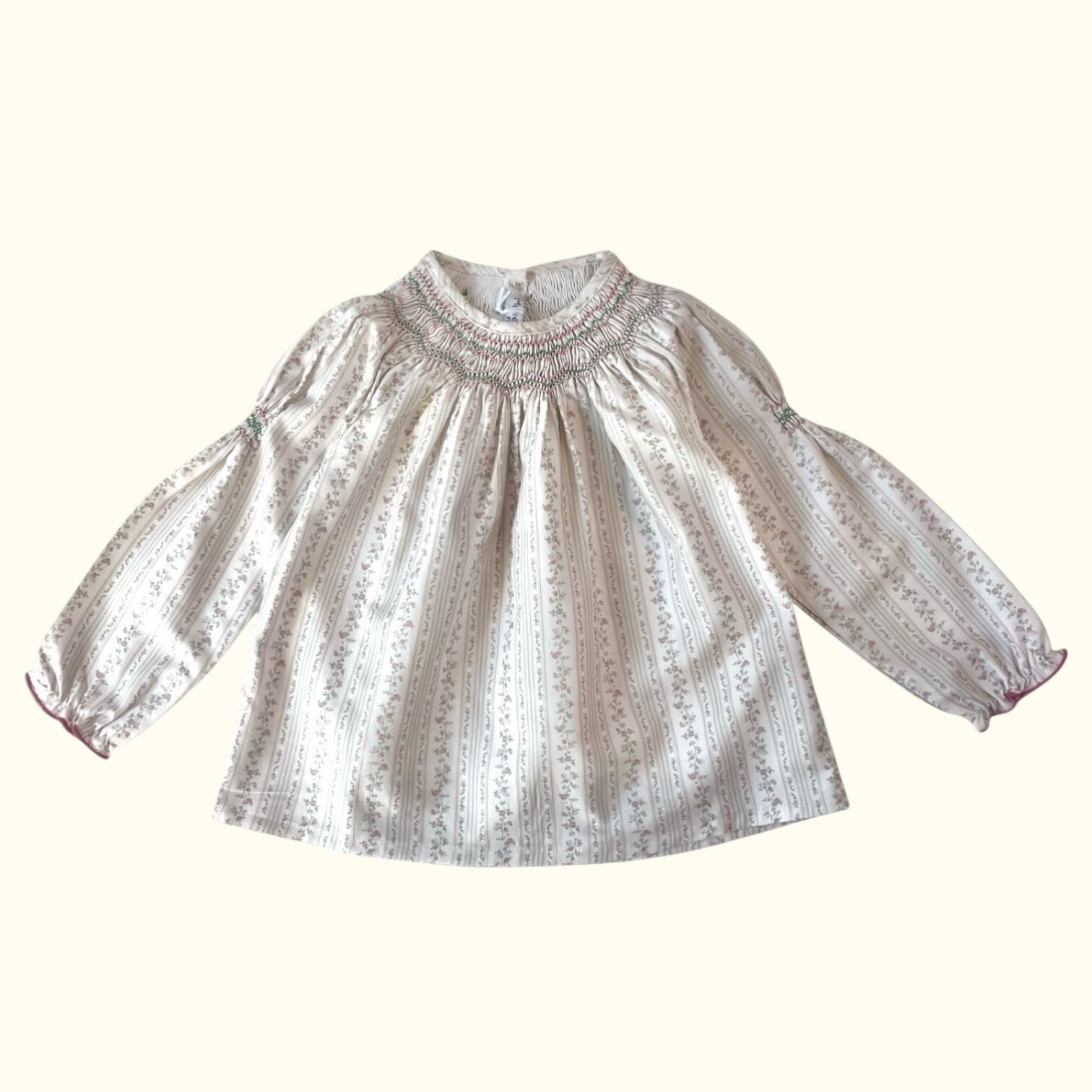  Rose Smocking Shirt｜Marie Puce サイズ: 4Y(104cm)