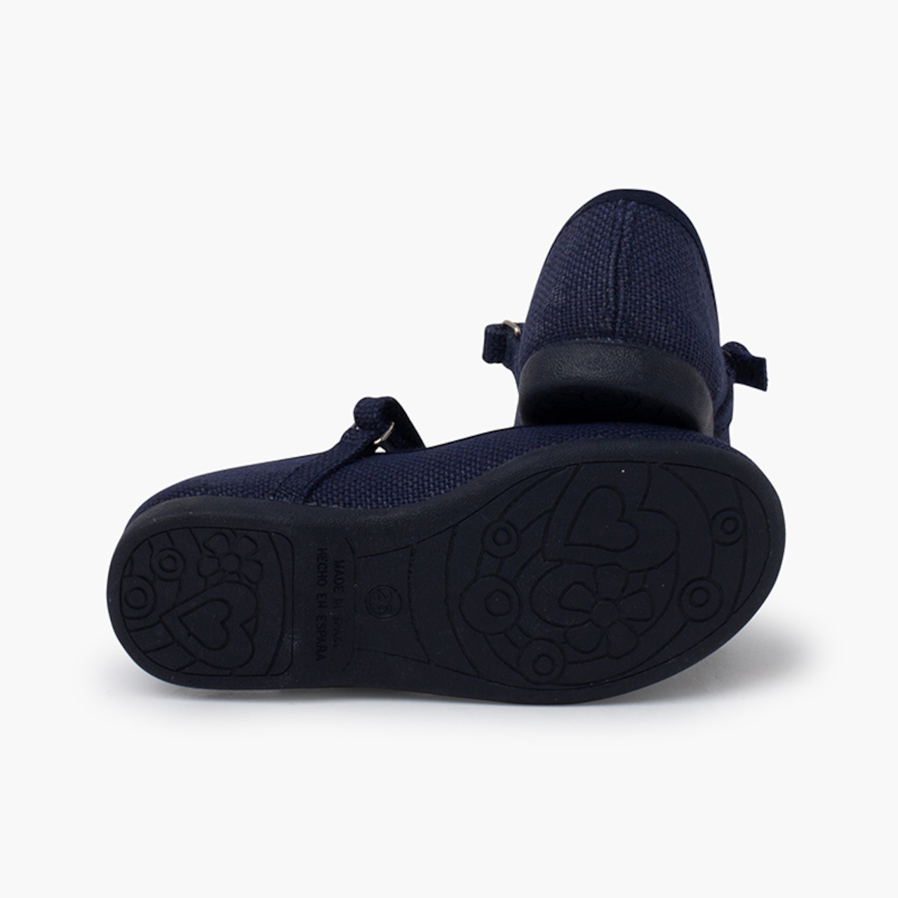 Mary Jane Linen Navy シューズ｜Pisamonas サイズ: 21(13.5cm)