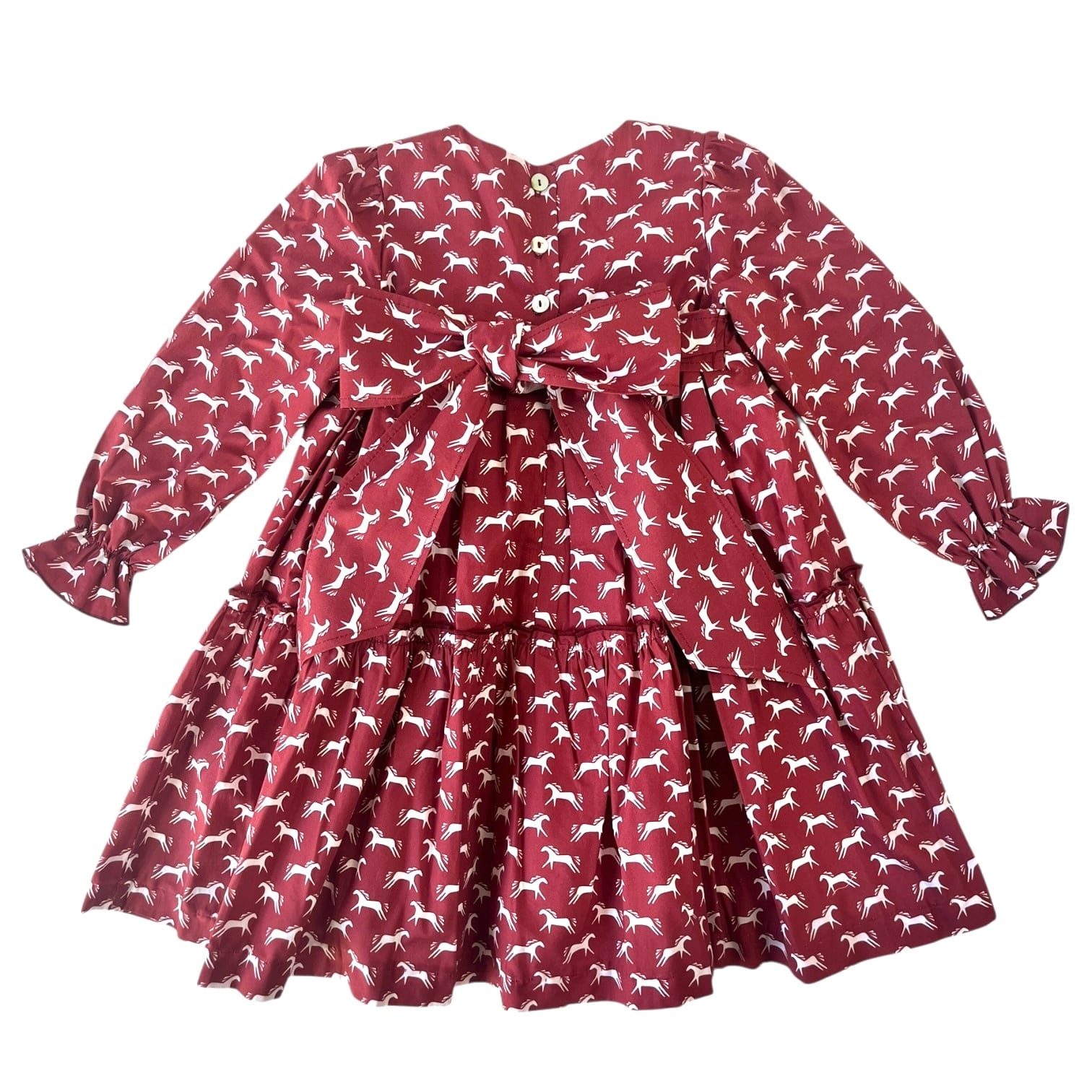  Horse ワンピース（Red）｜Cua-Cuak サイズ: 4Y(104cm)