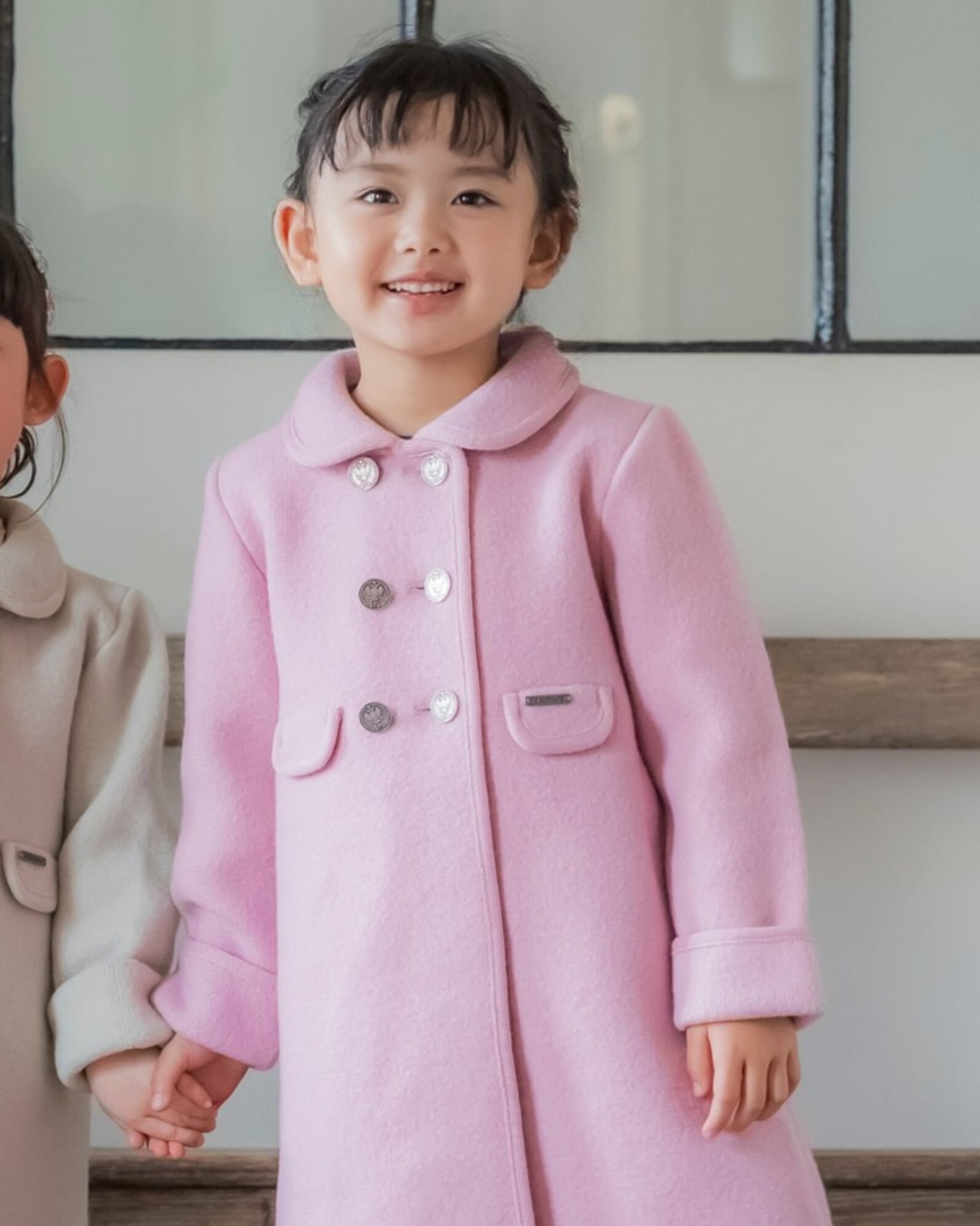 ダブルブレストコート（ROSE）｜Marae サイズ: 4Y(104cm)