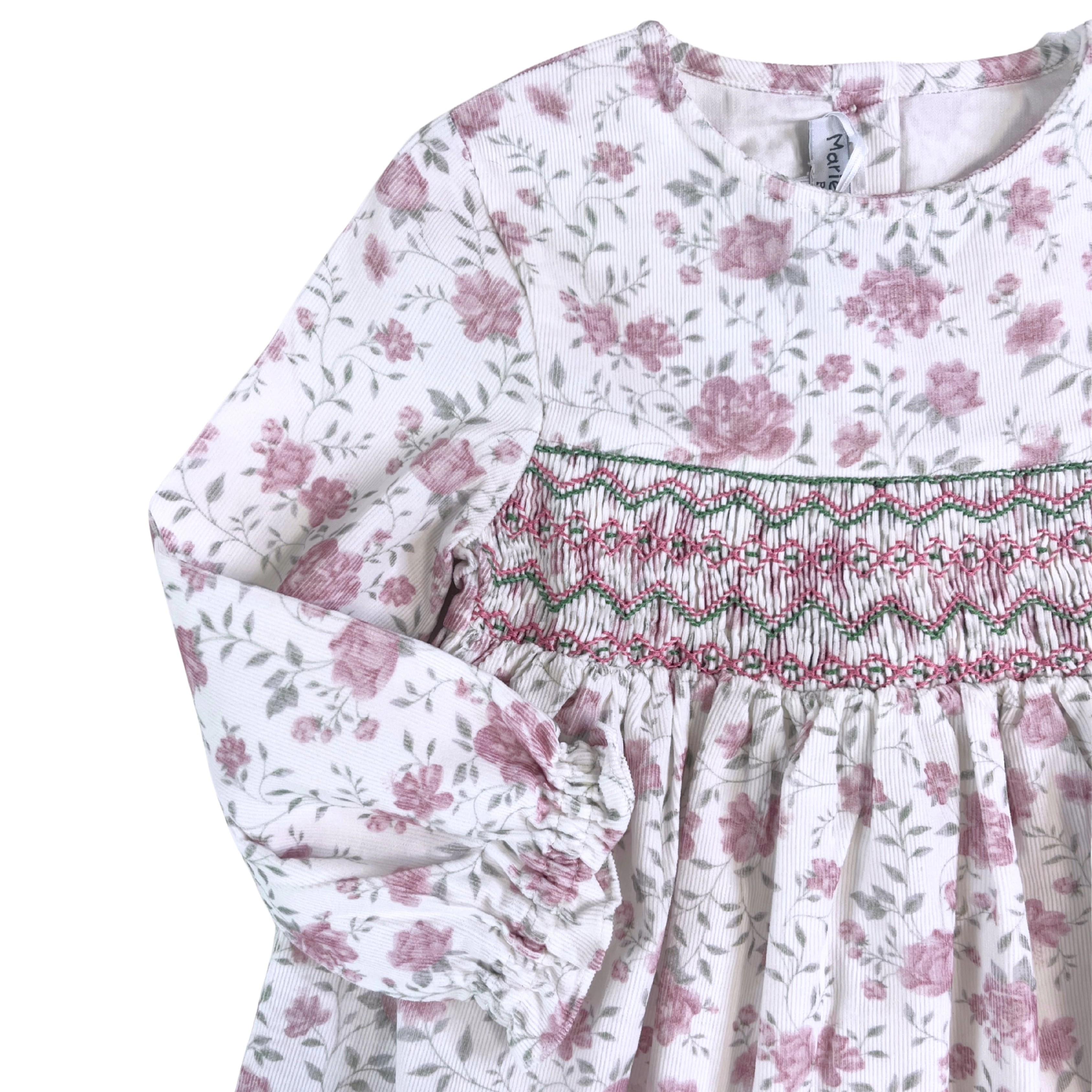  Velvet Josephine Smocked Dress｜Marie Puce サイズ: 2Y(92cm)