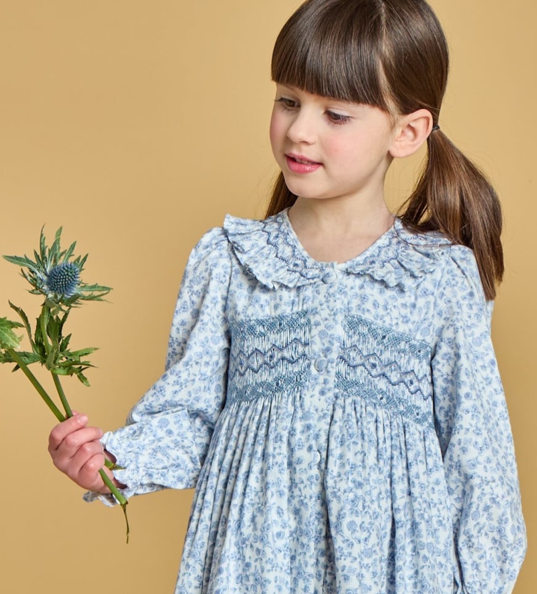  Adeline スモッキングワンピース｜Kidiwi サイズ: 4Y(104cm)