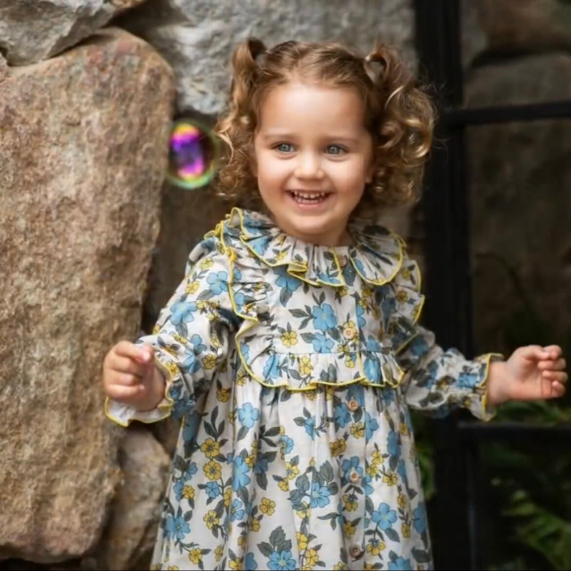  Paula Floral ワンピース｜Foque サイズ: 18M(86cm）