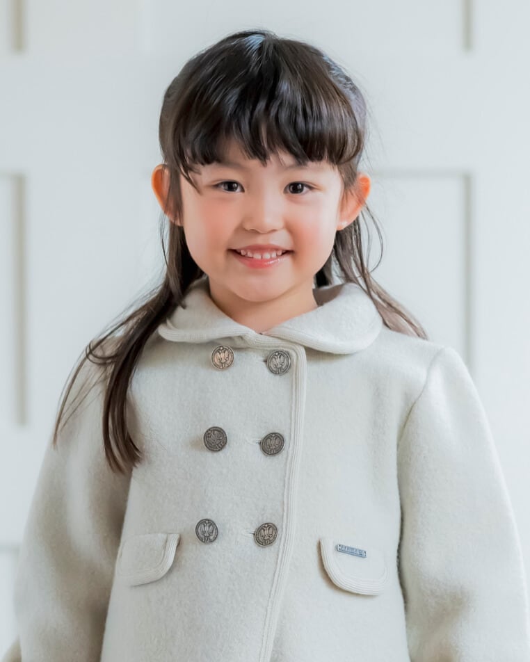 ダブルブレストコート（アイボリー）｜Marae サイズ: 4Y(104cm)