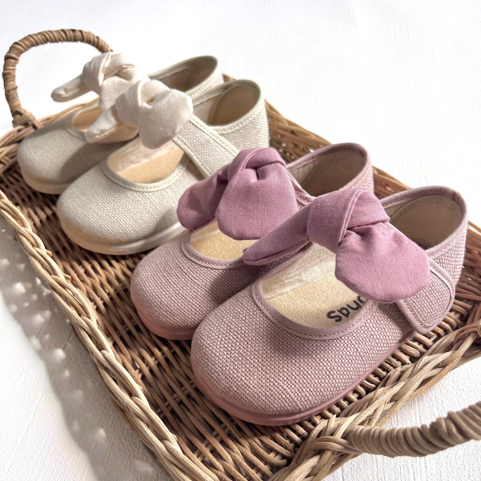 Mary Jane Linen シューズ｜Pisamonas カラー: Cream, サイズ: 21(13.5cm)