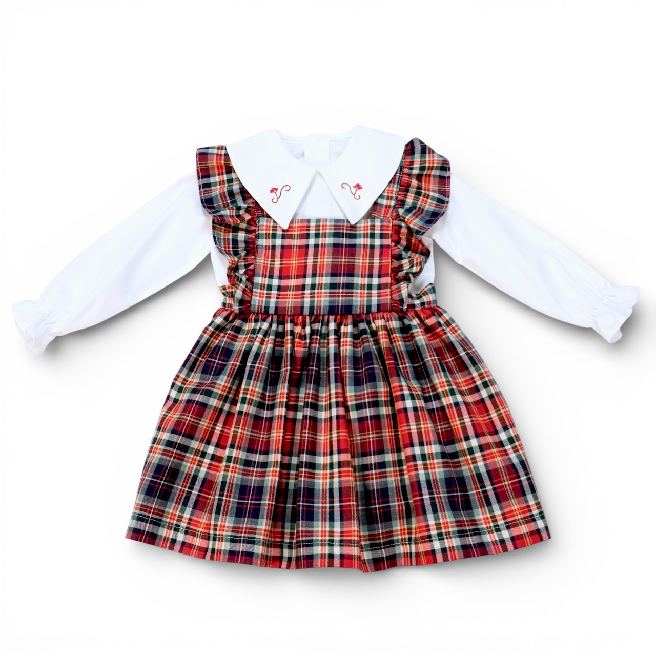  Red Tartan シャツ＆ワンピース セットアップ｜Belan サイズ: 4Y(104cm)