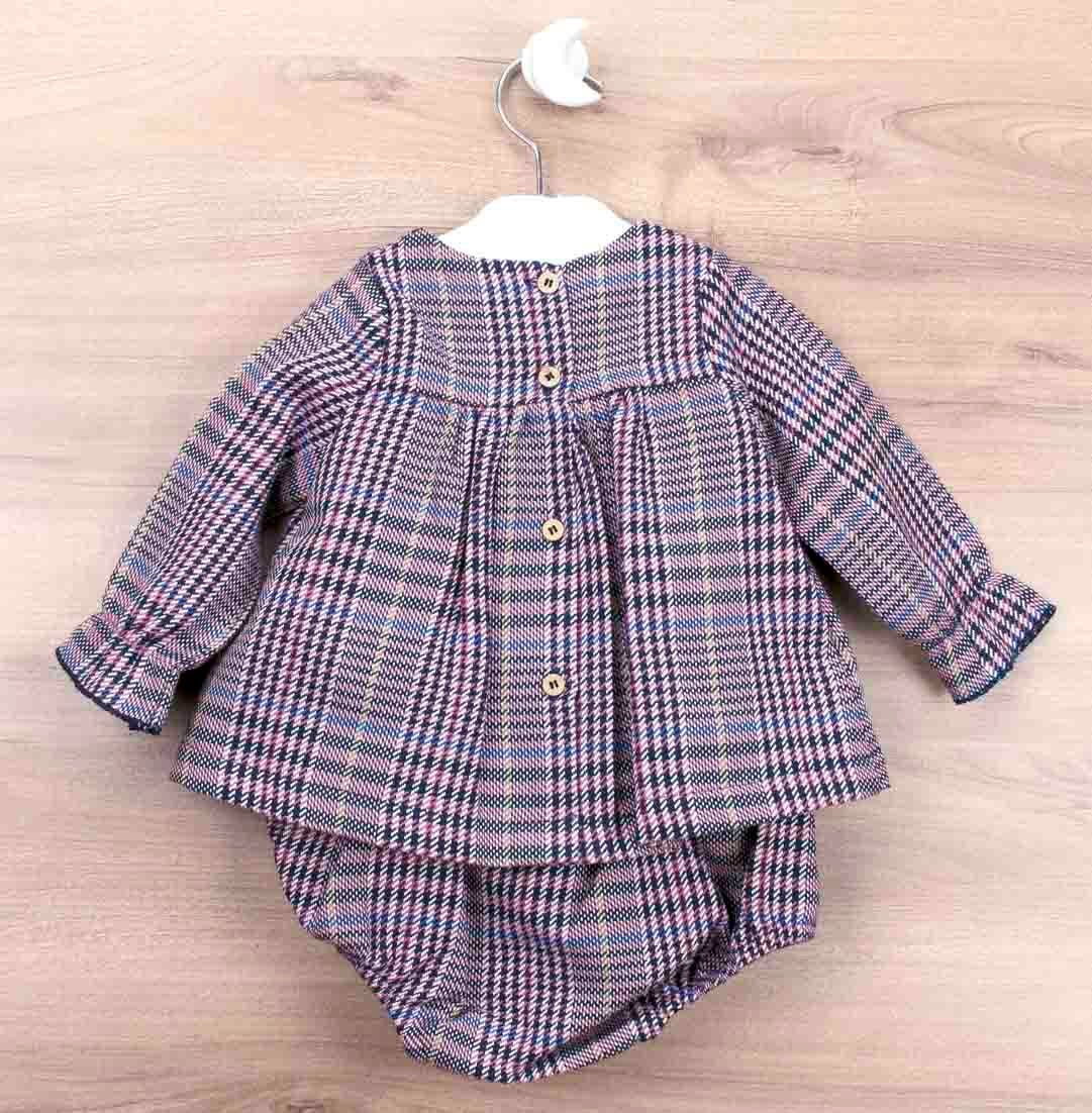  Pink Check Set-Up Dress｜Babidu サイズ: 6M(65cm)