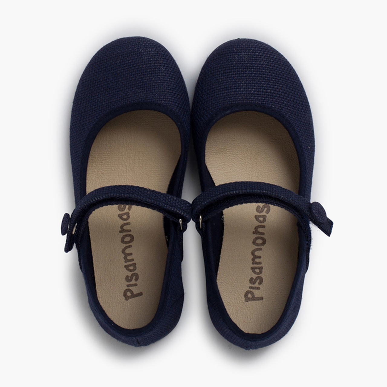 Mary Jane Linen Navy シューズ｜Pisamonas