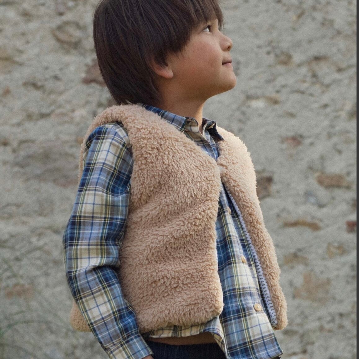  Faux Fur Sleeveless Gilet｜Marie Puce サイズ: 4Y(104cm)