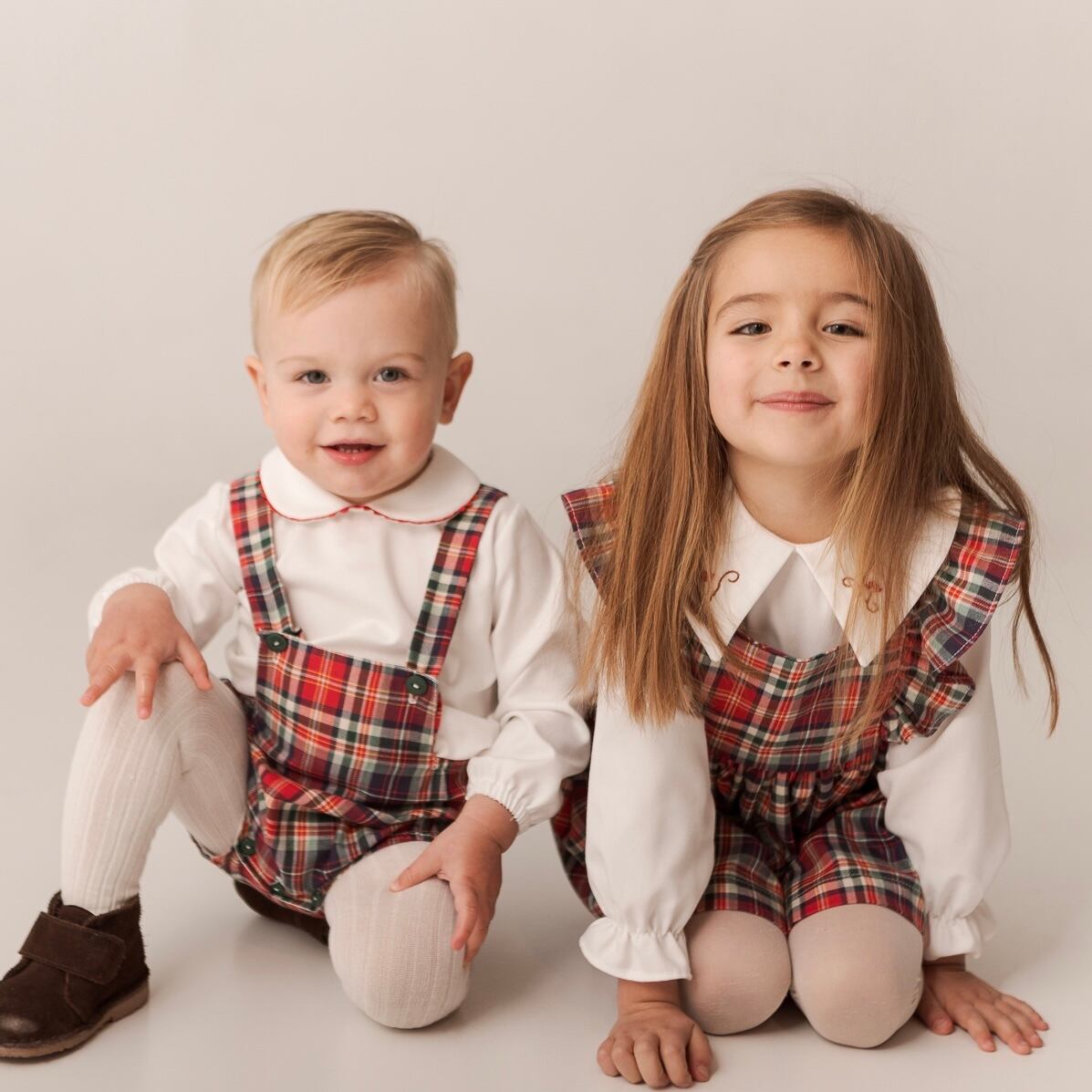  Red Tartan シャツ＆ワンピース セットアップ｜Belan サイズ: 4Y(104cm)