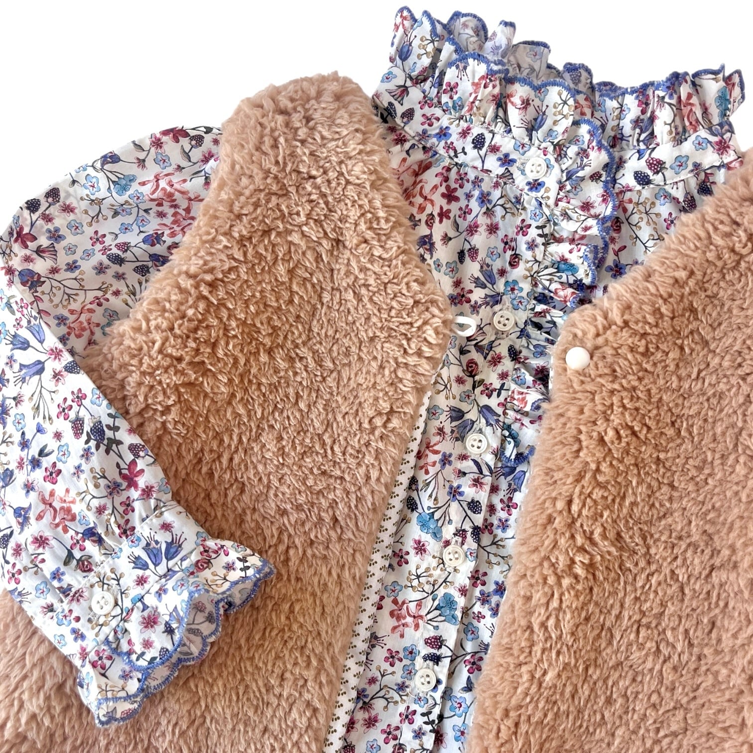  Faux Fur Sleeveless Gilet｜Marie Puce サイズ: 4Y(104cm)