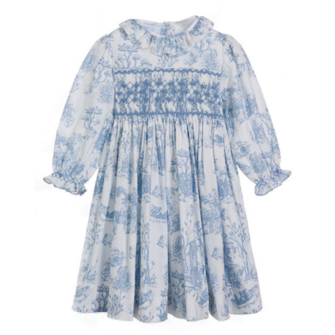 Dorothea Toile de Jouy スモッキングワンピース｜Annafie サイズ: 12M(80cm）